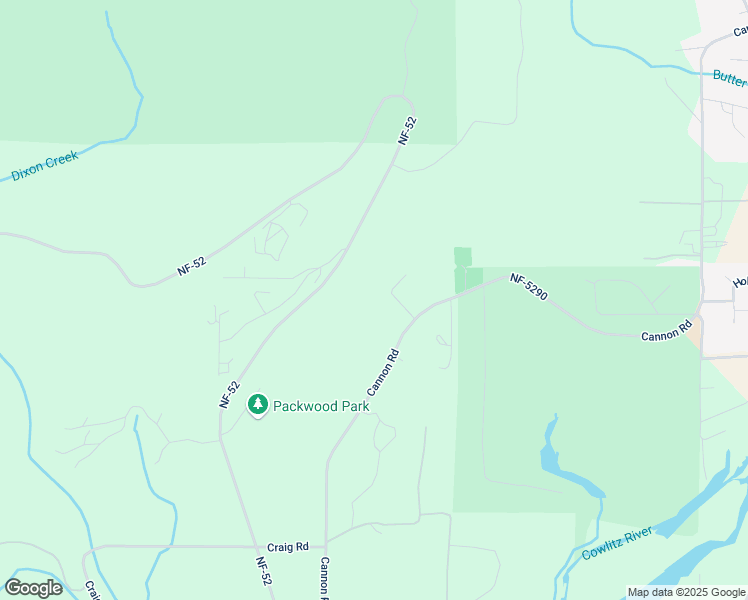 map of restaurants, bars, coffee shops, grocery stores, and more near 283 Cannon Road in Packwood
