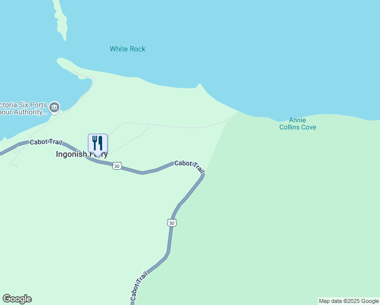 map of restaurants, bars, coffee shops, grocery stores, and more near 39339 Cabot Trail in Ingonish Beach
