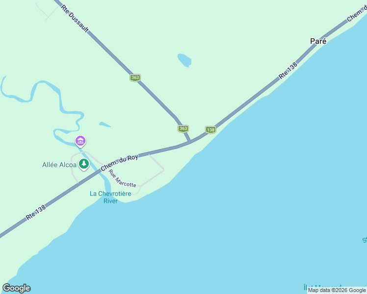 map of restaurants, bars, coffee shops, grocery stores, and more near 479 Chemin du Roy in Grondines