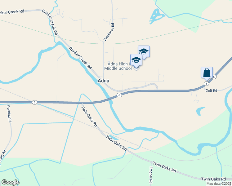 map of restaurants, bars, coffee shops, grocery stores, and more near in Adna