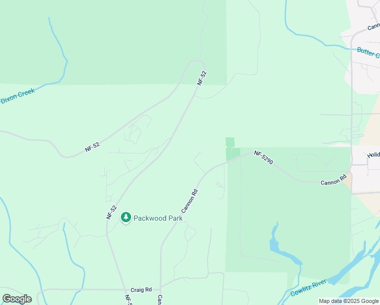 map of restaurants, bars, coffee shops, grocery stores, and more near 283 Cannon Road in Packwood