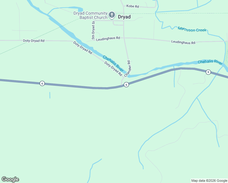 map of restaurants, bars, coffee shops, grocery stores, and more near 4213 Washington 6 in Chehalis