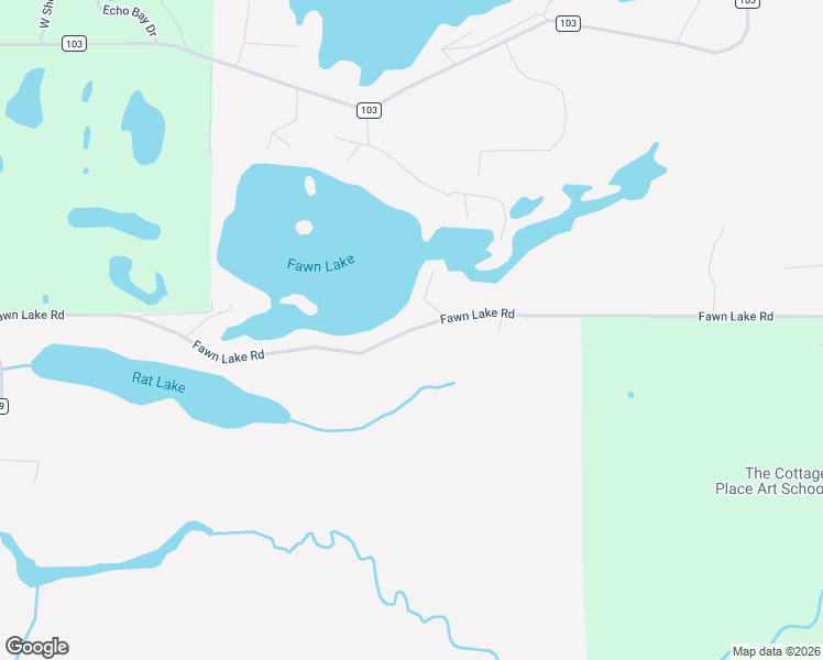 map of restaurants, bars, coffee shops, grocery stores, and more near 12152 Fawn Lake Road in Breezy Point