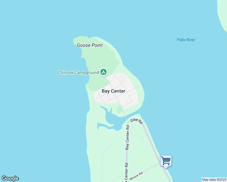 map of restaurants, bars, coffee shops, grocery stores, and more near in Bay Center