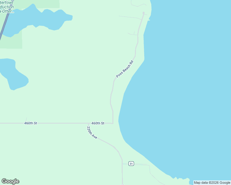 map of restaurants, bars, coffee shops, grocery stores, and more near 46234 Poss Beach Road in Pelican Rapids