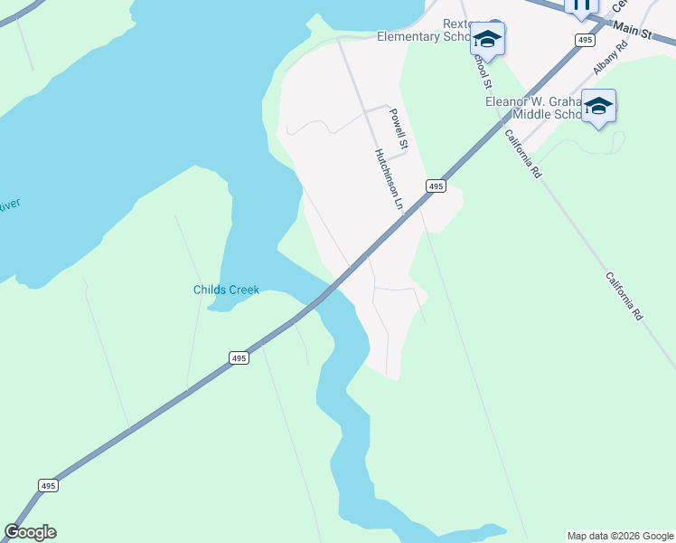 map of restaurants, bars, coffee shops, grocery stores, and more near in Rexton