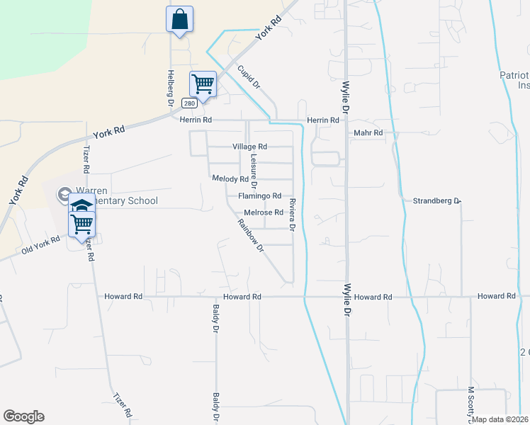 map of restaurants, bars, coffee shops, grocery stores, and more near 2923 Melrose Road in Helena
