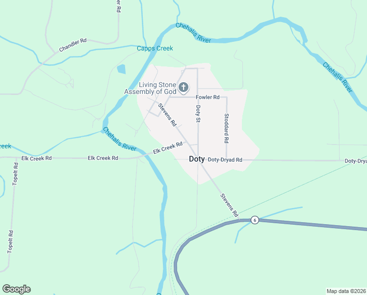 map of restaurants, bars, coffee shops, grocery stores, and more near in Doty