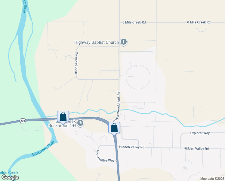 map of restaurants, bars, coffee shops, grocery stores, and more near 174 8 Mile Creek Road in Florence