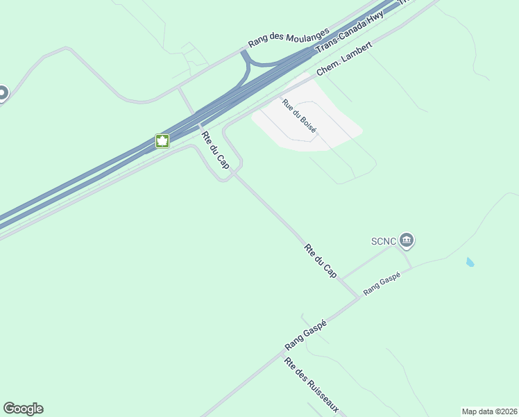 map of restaurants, bars, coffee shops, grocery stores, and more near 133 Route du Cap in Saint-Apollinaire