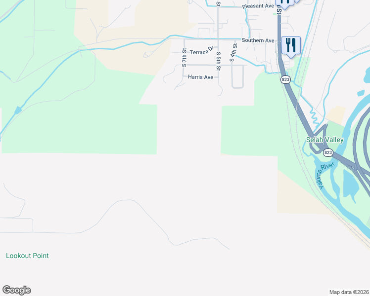 map of restaurants, bars, coffee shops, grocery stores, and more near in Selah