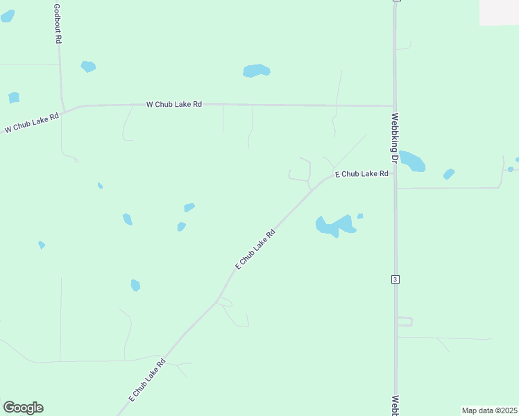 map of restaurants, bars, coffee shops, grocery stores, and more near 1881 East Chub Lake Road in Carlton