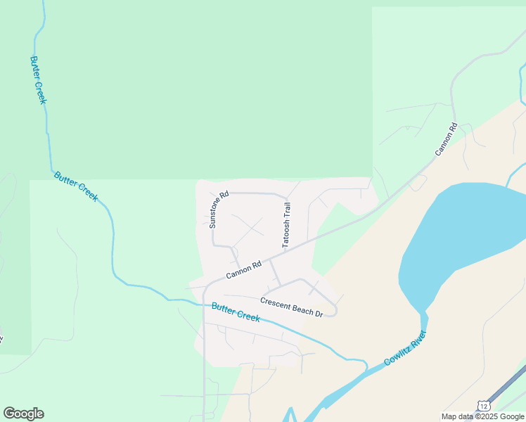 map of restaurants, bars, coffee shops, grocery stores, and more near 127 Aspen Lane in Packwood