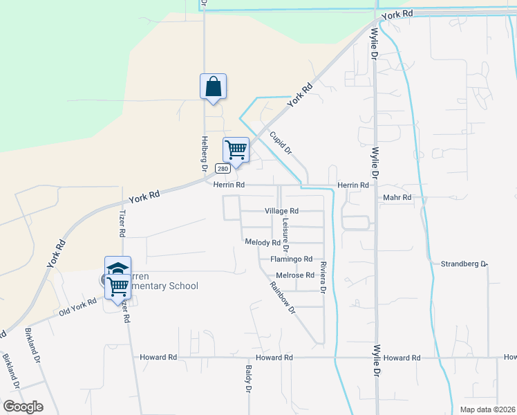 map of restaurants, bars, coffee shops, grocery stores, and more near 2860 Village Road in Helena