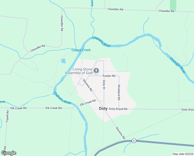 map of restaurants, bars, coffee shops, grocery stores, and more near in Doty