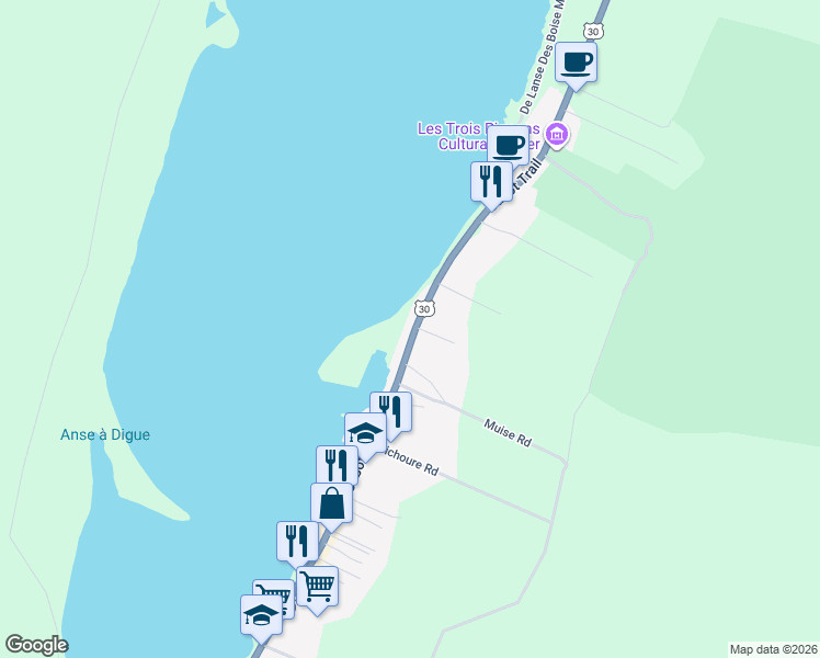 map of restaurants, bars, coffee shops, grocery stores, and more near 15479 Cabot Trail in Petit Étang