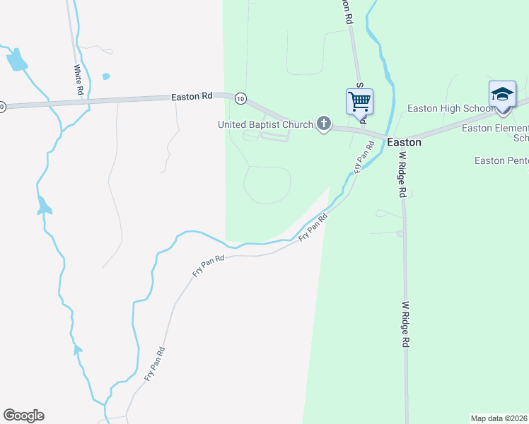 map of restaurants, bars, coffee shops, grocery stores, and more near 77 Perry Drive in Easton