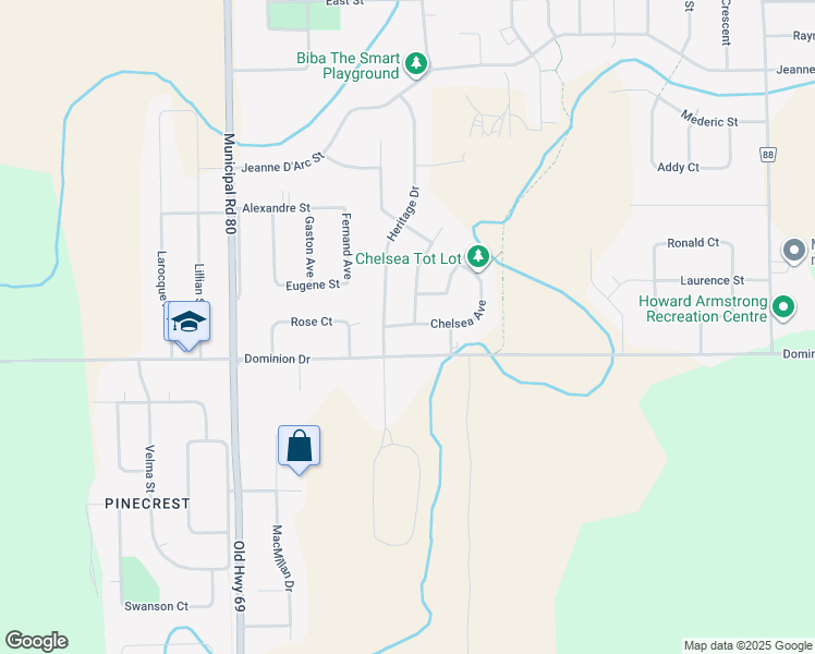 map of restaurants, bars, coffee shops, grocery stores, and more near in Greater Sudbury