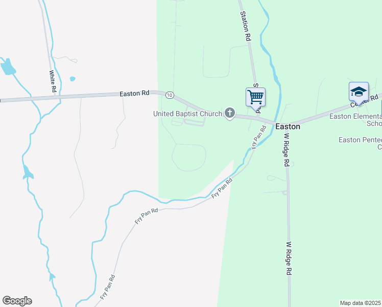 map of restaurants, bars, coffee shops, grocery stores, and more near 120 Perry Drive in Easton