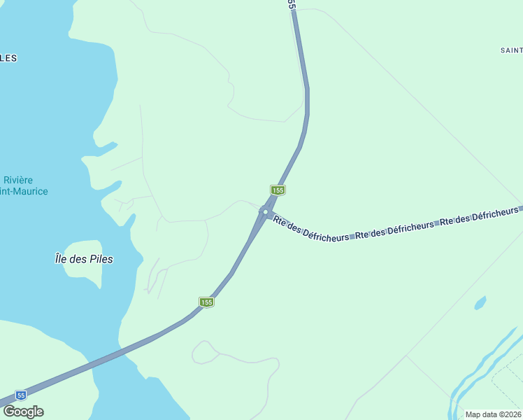 map of restaurants, bars, coffee shops, grocery stores, and more near 1525 Chemin des Navigateurs in Shawinigan