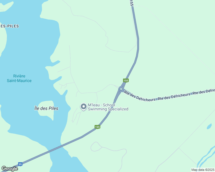 map of restaurants, bars, coffee shops, grocery stores, and more near Chemin des Navigateurs in Shawinigan
