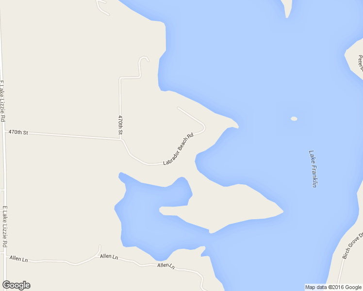 map of restaurants, bars, coffee shops, grocery stores, and more near Labrador Beach Road in Pelican Rapids