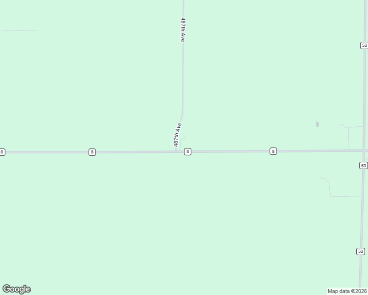 map of restaurants, bars, coffee shops, grocery stores, and more near 48709 County Highway 8 in Perham