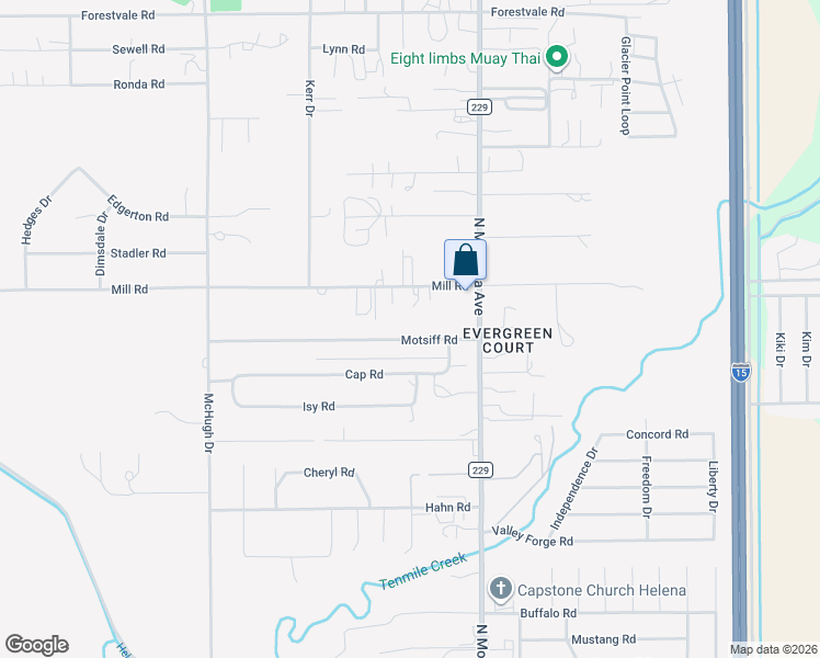 map of restaurants, bars, coffee shops, grocery stores, and more near 1060 Cap Road in Helena