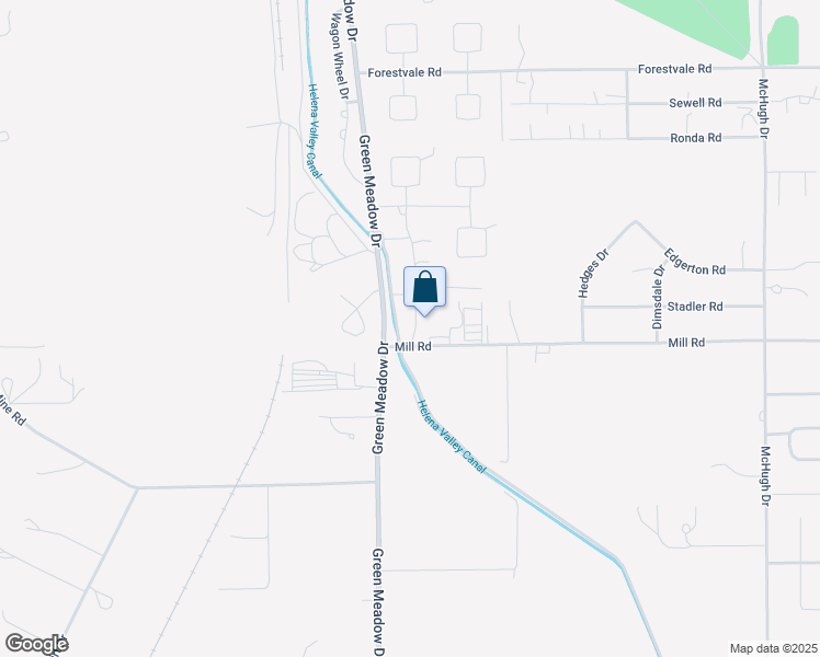 map of restaurants, bars, coffee shops, grocery stores, and more near 249 Mill Road in Helena