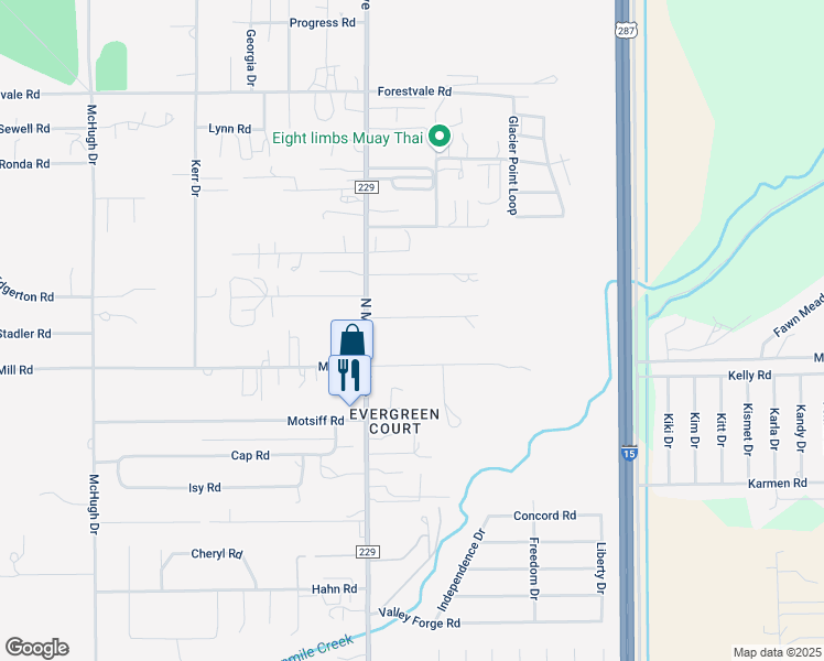 map of restaurants, bars, coffee shops, grocery stores, and more near 1298-1316 Clover Road in Helena