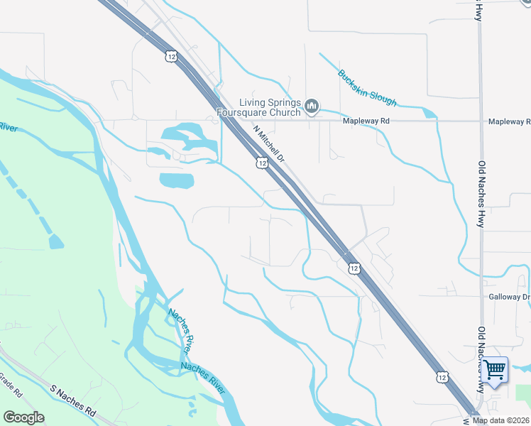 map of restaurants, bars, coffee shops, grocery stores, and more near 220 Mitchell Place in Yakima