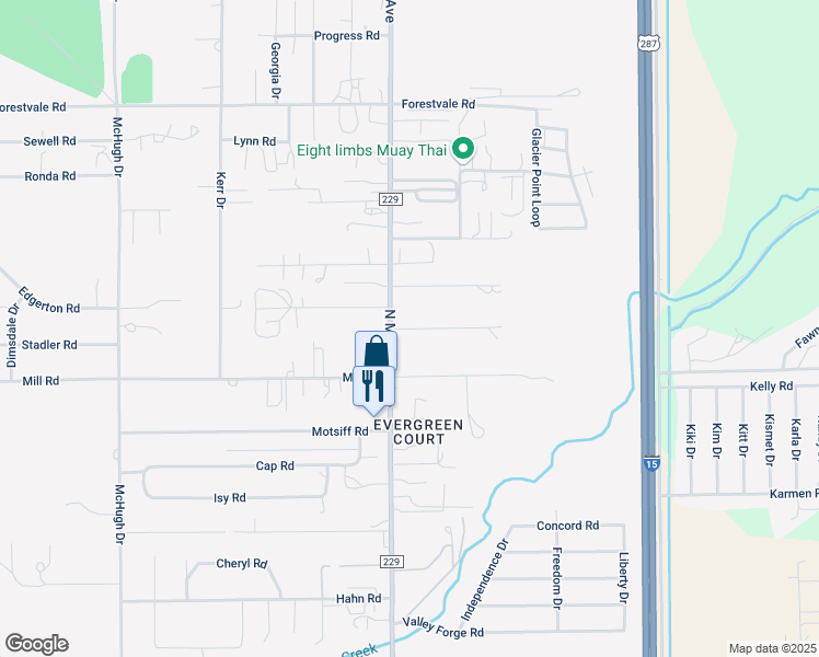 map of restaurants, bars, coffee shops, grocery stores, and more near 1298 Clover Road in Helena
