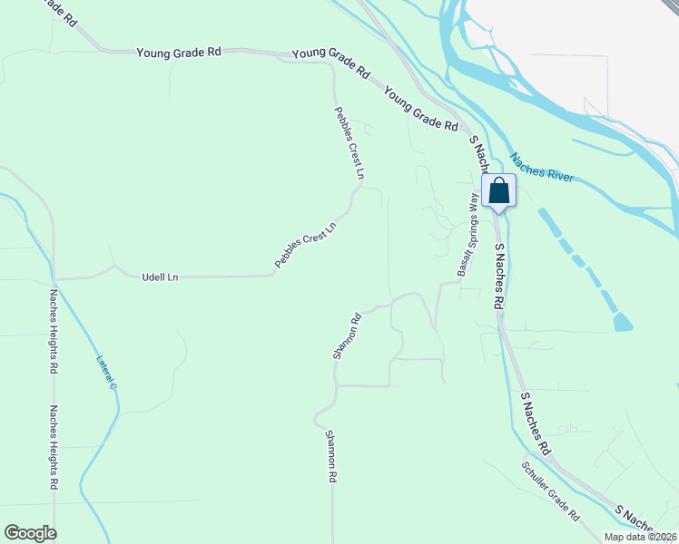 map of restaurants, bars, coffee shops, grocery stores, and more near 761 Shannon Road in Yakima
