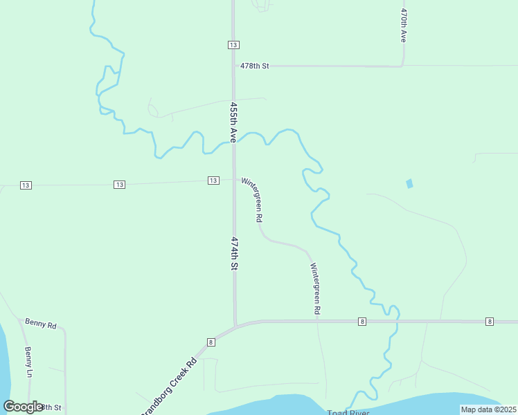map of restaurants, bars, coffee shops, grocery stores, and more near 47260 Wintergreen Road in Perham