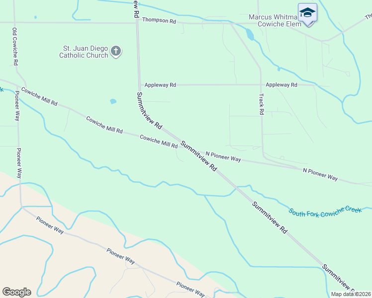map of restaurants, bars, coffee shops, grocery stores, and more near 15451 Summitview Road in Cowiche