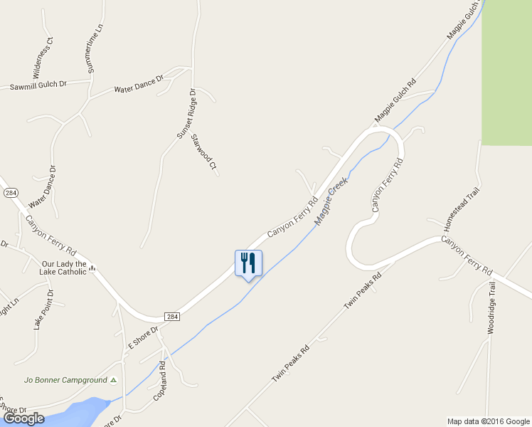 map of restaurants, bars, coffee shops, grocery stores, and more near 8520 Canyon Ferry Road in Helena