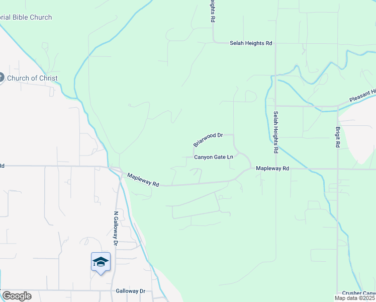 map of restaurants, bars, coffee shops, grocery stores, and more near 30-198 Briarwood Dr in Selah