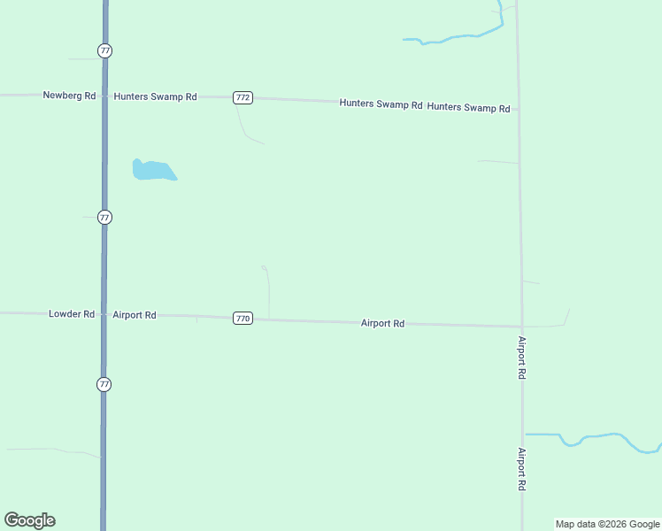 map of restaurants, bars, coffee shops, grocery stores, and more near Airport Road in Seney
