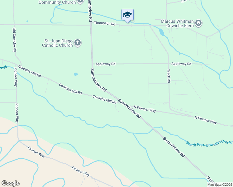 map of restaurants, bars, coffee shops, grocery stores, and more near 15451 Summitview Road in Cowiche
