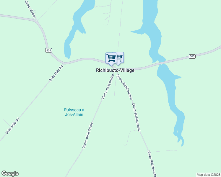 map of restaurants, bars, coffee shops, grocery stores, and more near in Richibucto-Village