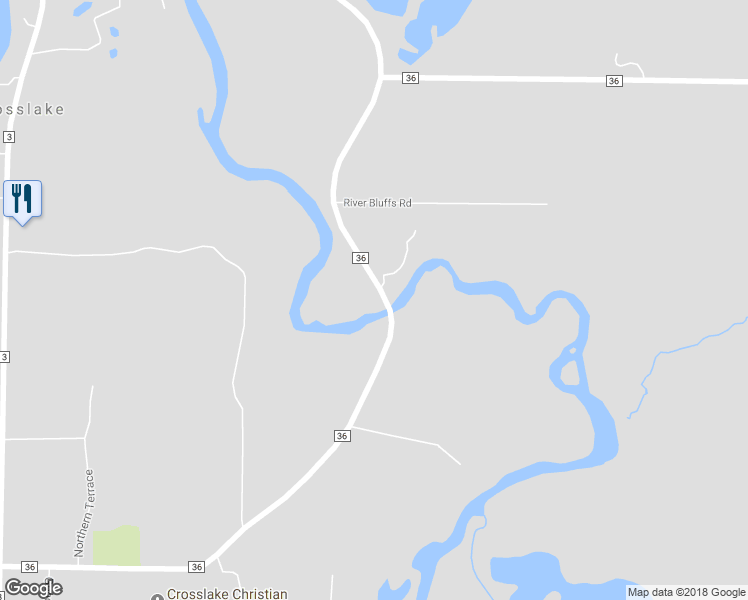 map of restaurants, bars, coffee shops, grocery stores, and more near 14356 County Road 36 in Crosslake