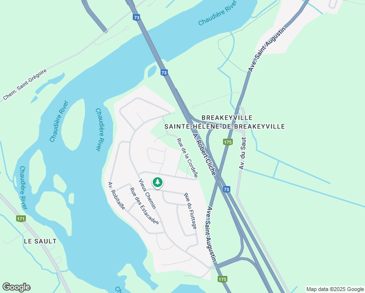 map of restaurants, bars, coffee shops, grocery stores, and more near 345 Rue de la Cordelle in Levis