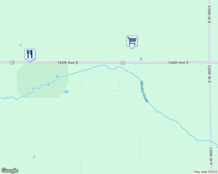 map of restaurants, bars, coffee shops, grocery stores, and more near 21766 South 162 Avenue in Barnesville