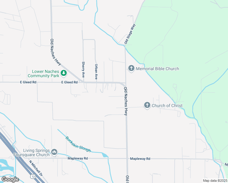 map of restaurants, bars, coffee shops, grocery stores, and more near 1410 Old Naches Hwy in Naches