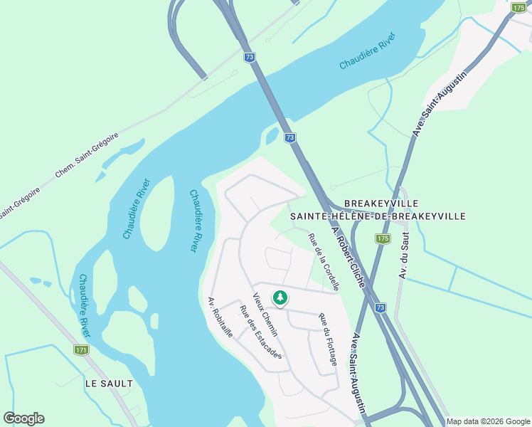map of restaurants, bars, coffee shops, grocery stores, and more near 3650 Vieux Chemin in Lévis