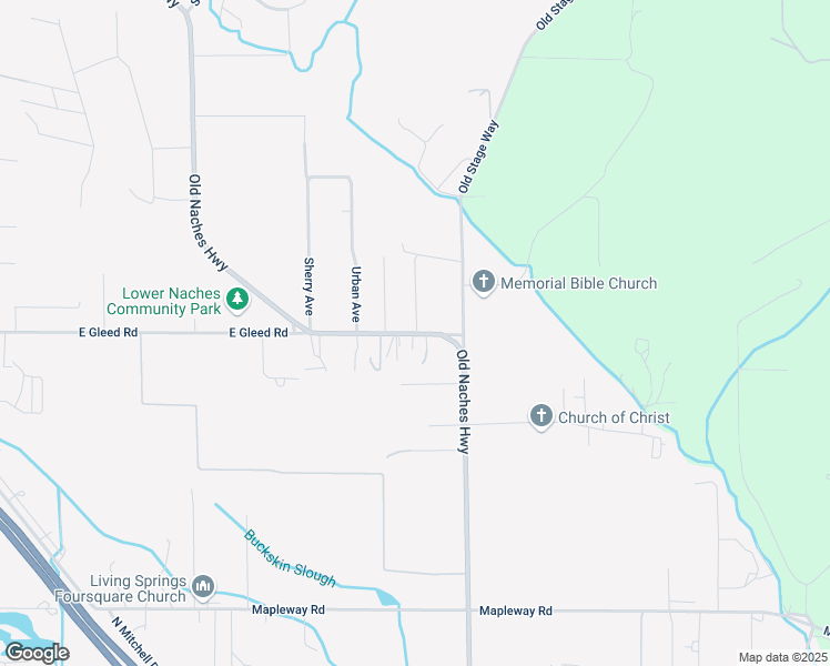 map of restaurants, bars, coffee shops, grocery stores, and more near 1299 Old Naches Hwy in Yakima