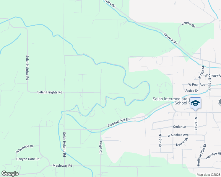 map of restaurants, bars, coffee shops, grocery stores, and more near 351 Lakes Ln in Selah