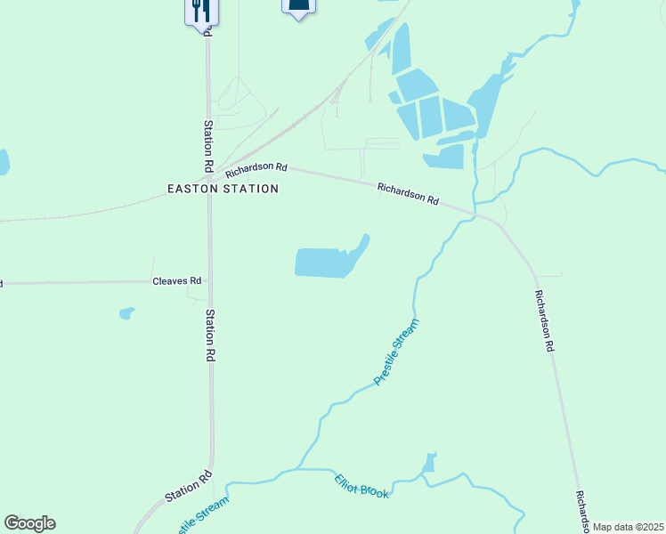 map of restaurants, bars, coffee shops, grocery stores, and more near 319 Richardson Road in Easton