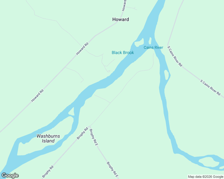 map of restaurants, bars, coffee shops, grocery stores, and more near Brophy Road in Blackville