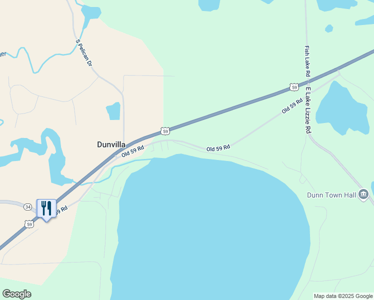 map of restaurants, bars, coffee shops, grocery stores, and more near 22962 Washburn Lane in Pelican Rapids